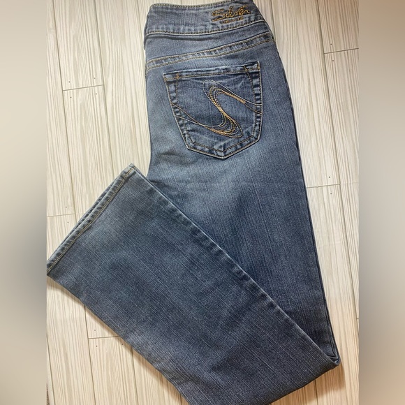 Silver Bootcut Jeans size 28/32 - Picture 1 of 8